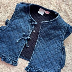 Zara Kids Blue Quilted Vest